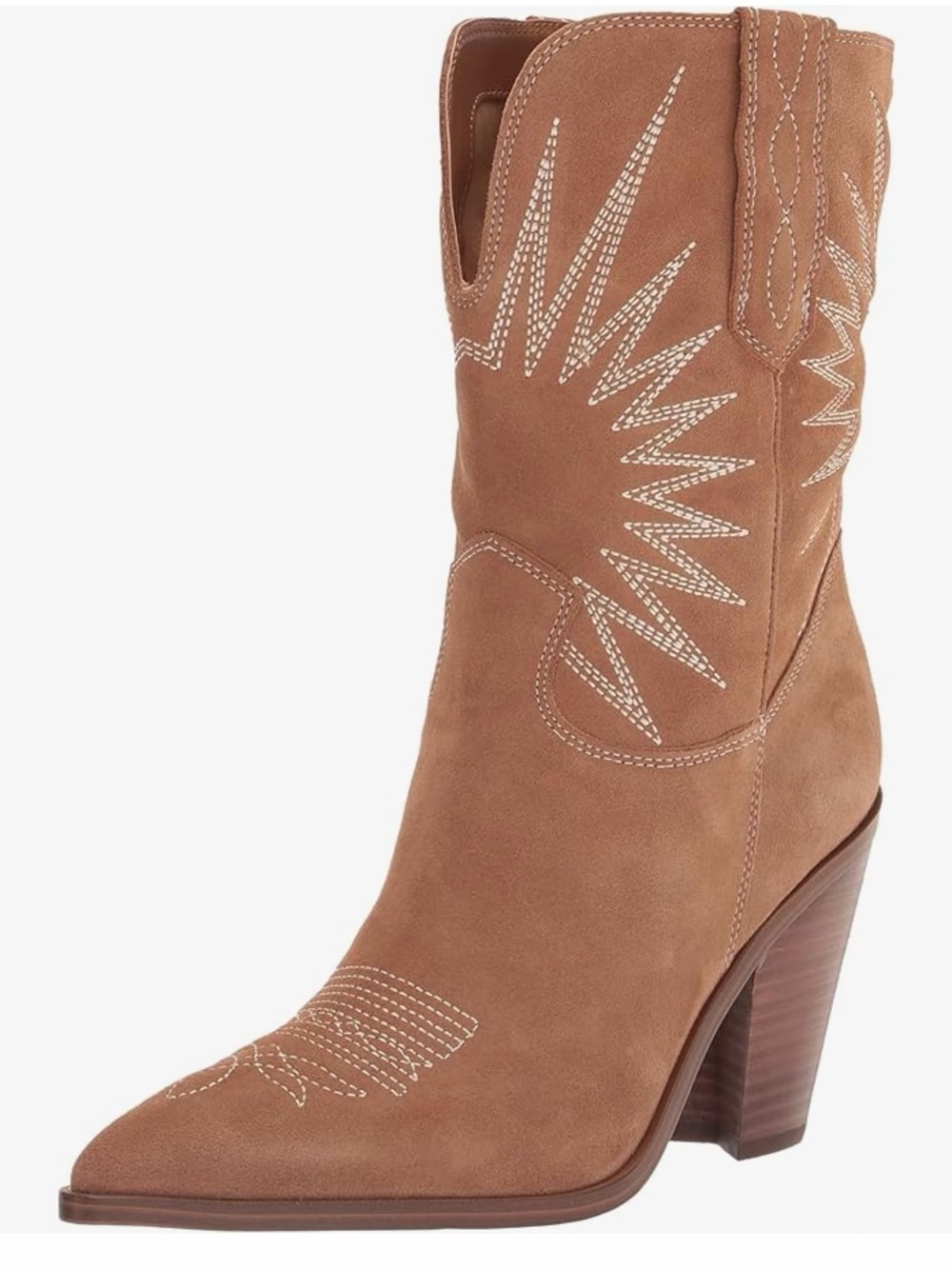 MARC FISHER Womens Brown Comfort Rogers Pointed Toe Western size 7.5